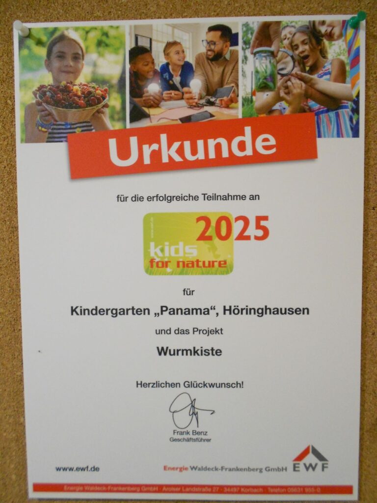 Urkunde Wurmkiste