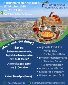 Herbstmarkt Anmeldungen Sharepic