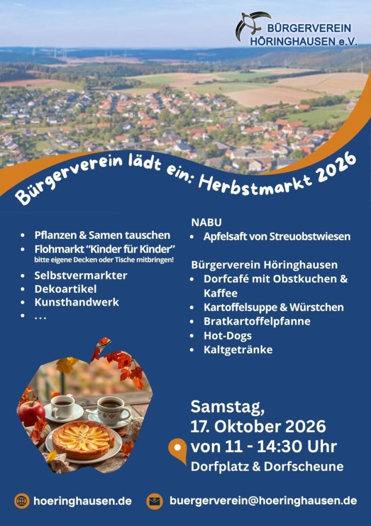 Herbstmarkt Einladung