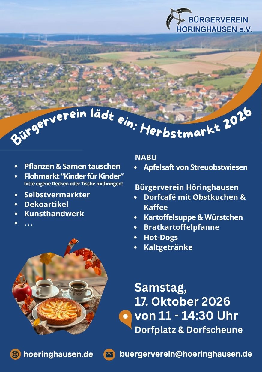Herbstmarkt Einladung